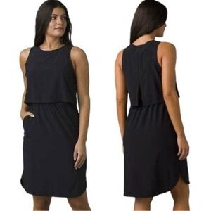 NWT PRANA Black Railay Pocket Dress Sleeveless Stretch Performance Adventures